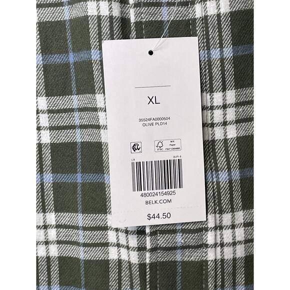 Saddlebred Shirt Mens XL Plaid Classic Fit Long Sleeve Button Up Casual Preppy - Picture 7 of 9